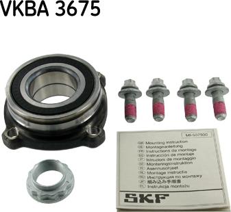SKF VKBA 3675 - Kit cuscinetto ruota www.autoricambit.com