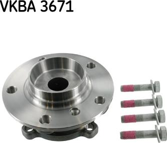 SKF VKBA 3671 - Kit cuscinetto ruota www.autoricambit.com