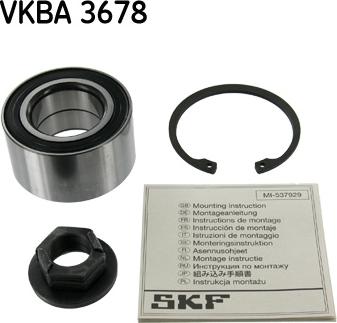 SKF VKBA 3678 - Kit cuscinetto ruota www.autoricambit.com