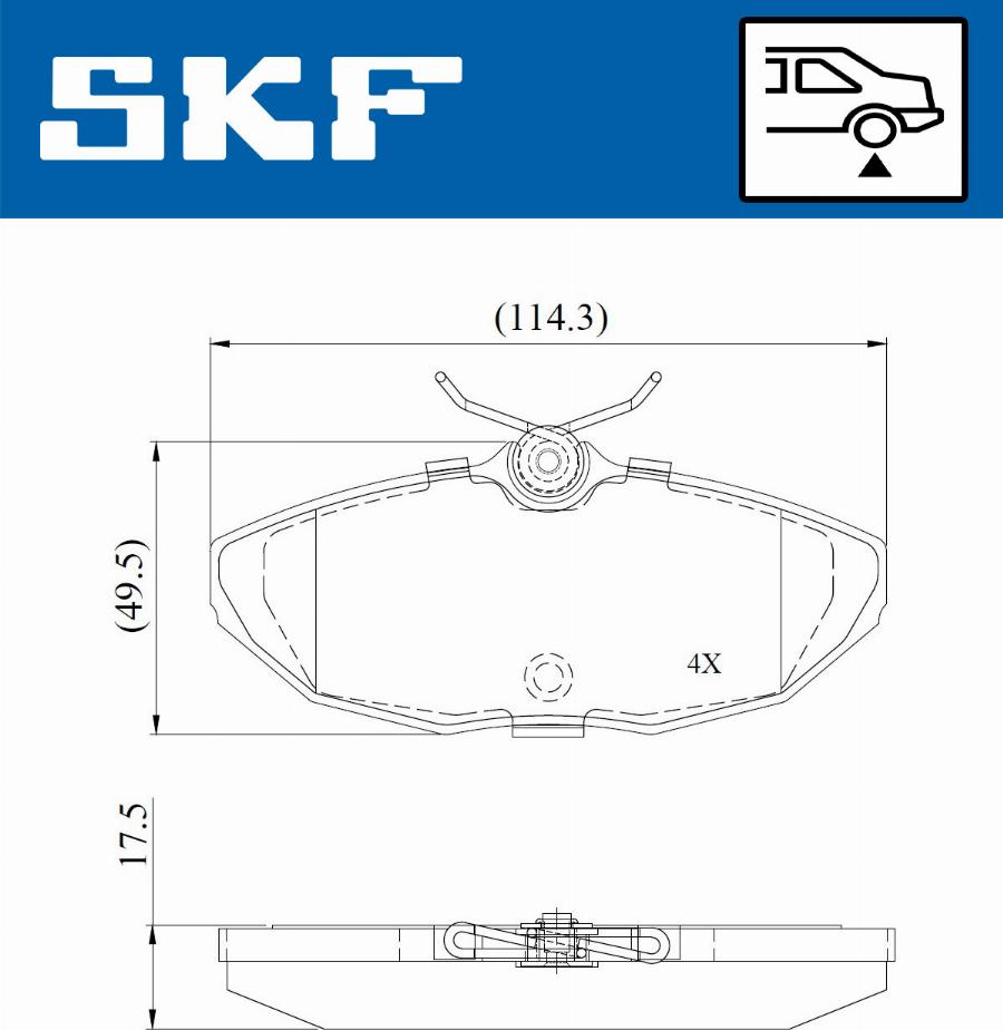 SKF VKBP 90942 - Kit pastiglie freno, Freno a disco www.autoricambit.com
