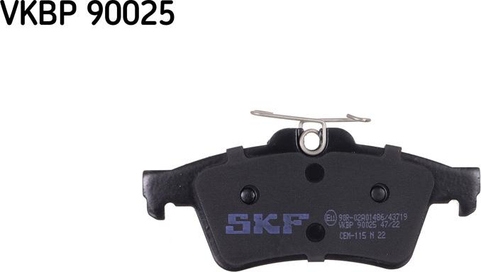 SKF VKBP 90025 - Kit pastiglie freno, Freno a disco www.autoricambit.com