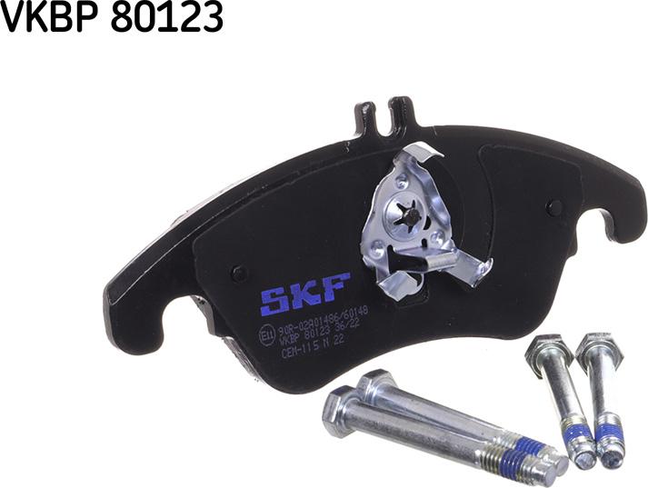 SKF VKBP 80123 - Kit pastiglie freno, Freno a disco www.autoricambit.com
