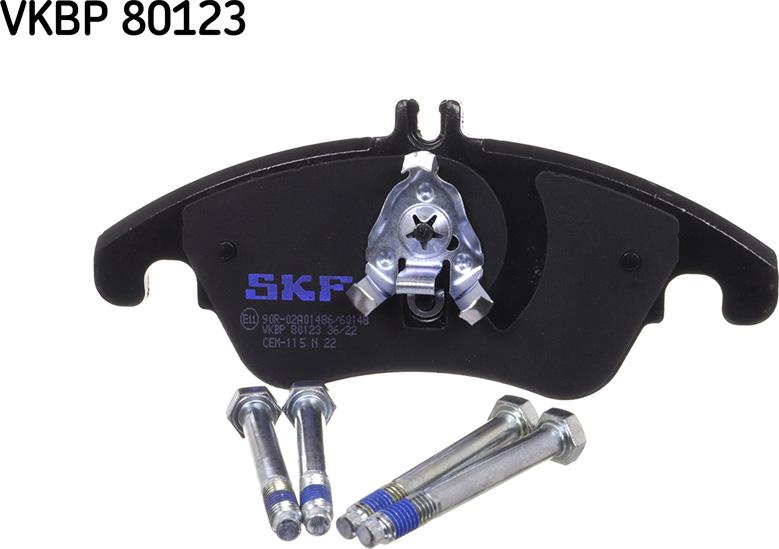 SKF VKBP 80123 - Kit pastiglie freno, Freno a disco www.autoricambit.com