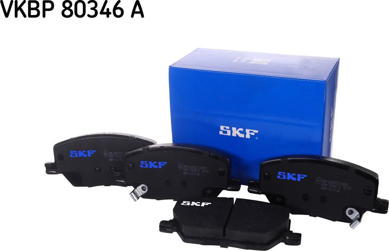 SKF VKBP 80346 A - Kit pastiglie freno, Freno a disco www.autoricambit.com