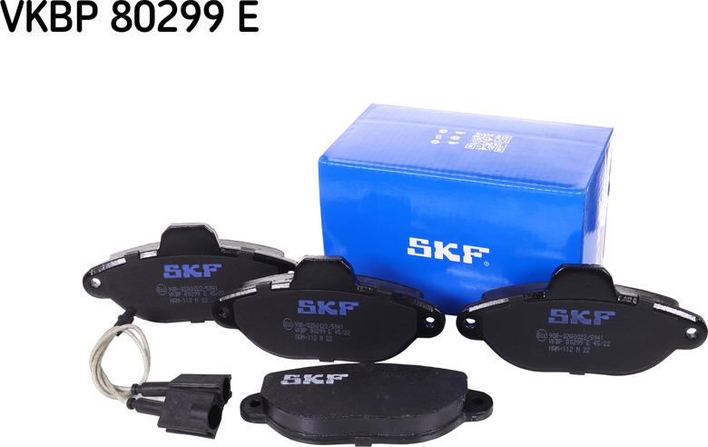 SKF VKBP 80299 E - Kit pastiglie freno, Freno a disco www.autoricambit.com