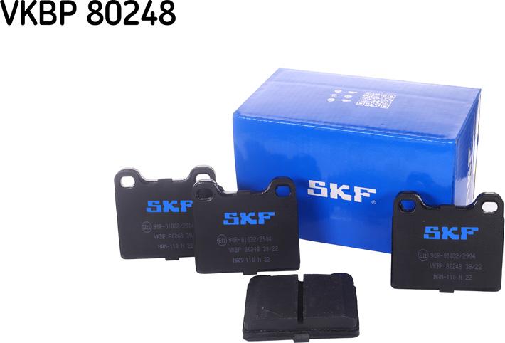 SKF VKBP 80248 - Kit pastiglie freno, Freno a disco www.autoricambit.com