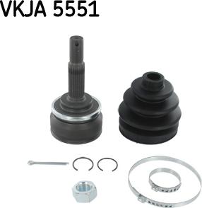 SKF VKJA 5551 - Kit giunti, Semiasse www.autoricambit.com