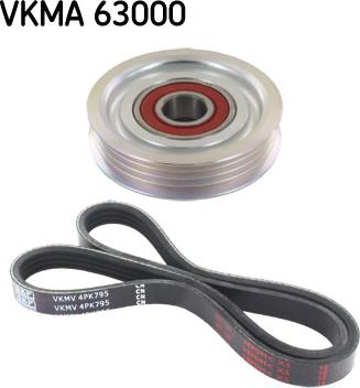 SKF VKMA 63000 - Kit Cinghie Poly-V www.autoricambit.com