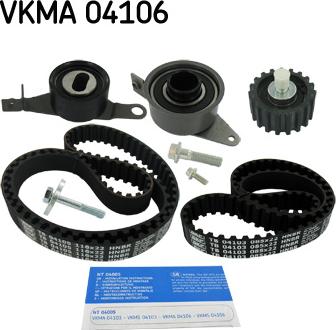 SKF VKMA 04106 - Kit cinghie dentate www.autoricambit.com