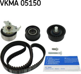 SKF VKMA 05150 - Kit cinghie dentate www.autoricambit.com