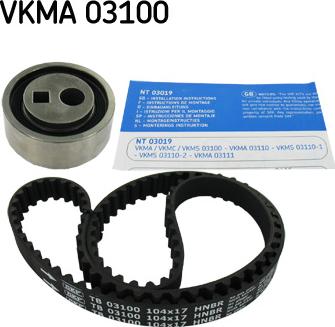 SKF VKMA 03100 - Kit cinghie dentate www.autoricambit.com