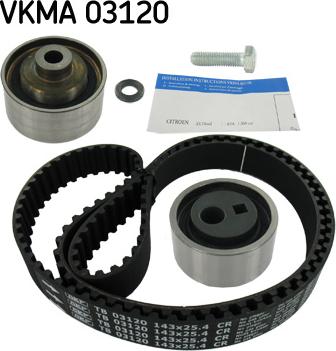 SKF VKMA 03120 - Kit cinghie dentate www.autoricambit.com