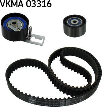 SKF VKMA 03316 - Kit cinghie dentate www.autoricambit.com