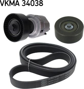 SKF VKMA 34038 - Kit Cinghie Poly-V www.autoricambit.com