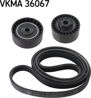 SKF VKMA 36067 - Kit Cinghie Poly-V www.autoricambit.com