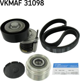 SKF VKMAF 31098 - Kit Cinghie Poly-V www.autoricambit.com