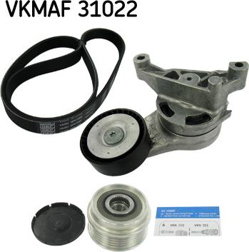 SKF VKMAF 31022 - Kit Cinghie Poly-V www.autoricambit.com