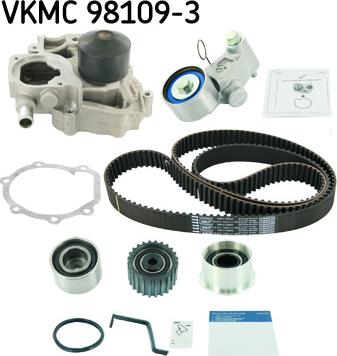 SKF VKMC 98109-3 - Pompa acqua + Kit cinghie dentate www.autoricambit.com