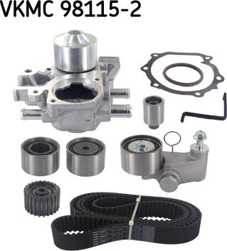 SKF VKMC 98115-2 - Pompa acqua + Kit cinghie dentate www.autoricambit.com