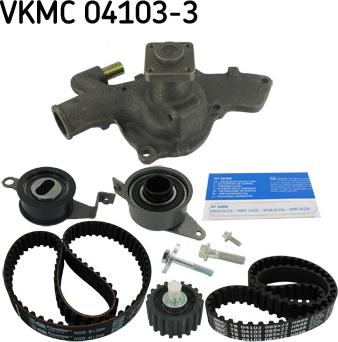 SKF VKMC 04103-3 - Pompa acqua + Kit cinghie dentate www.autoricambit.com