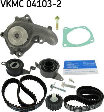SKF VKMC 04103-2 - Pompa acqua + Kit cinghie dentate www.autoricambit.com