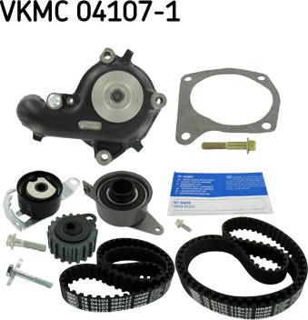SKF VKMC 04107-1 - Pompa acqua + Kit cinghie dentate www.autoricambit.com