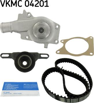 SKF VKMC 04201 - Pompa acqua + Kit cinghie dentate www.autoricambit.com