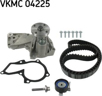SKF VKMC 04225 - Pompa acqua + Kit cinghie dentate www.autoricambit.com