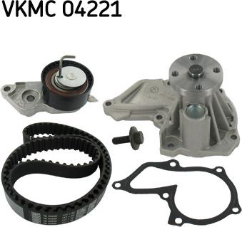 SKF VKMC 04221 - Pompa acqua + Kit cinghie dentate www.autoricambit.com
