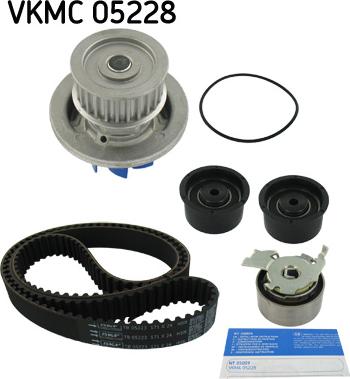 SKF VKMC 05228 - Pompa acqua + Kit cinghie dentate www.autoricambit.com