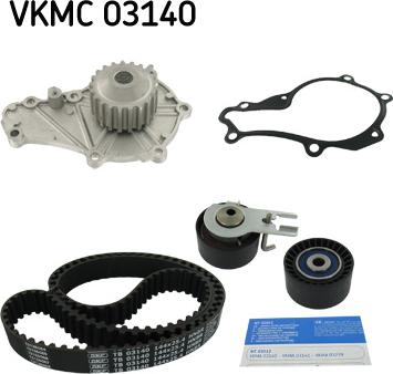 SKF VKMC 03140 - Pompa acqua + Kit cinghie dentate www.autoricambit.com