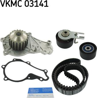 SKF VKMC 03141 - Pompa acqua + Kit cinghie dentate www.autoricambit.com