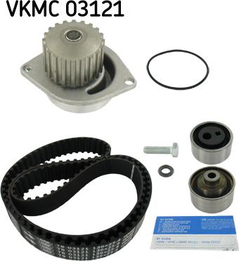 SKF VKMC 03121 - Pompa acqua + Kit cinghie dentate www.autoricambit.com