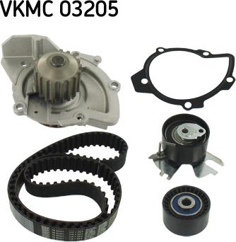 SKF VKMC 03205 - Pompa acqua + Kit cinghie dentate www.autoricambit.com