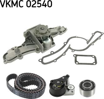 SKF VKMC 02540 - Pompa acqua + Kit cinghie dentate www.autoricambit.com