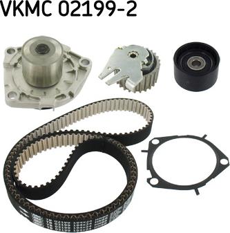 SKF VKMC 02199-2 - Pompa acqua + Kit cinghie dentate www.autoricambit.com