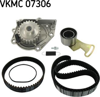 SKF VKMC 07306 - Pompa acqua + Kit cinghie dentate www.autoricambit.com