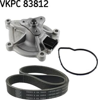 SKF VKMC 33843 - Pompa acqua + Kit cinghia Poly V www.autoricambit.com