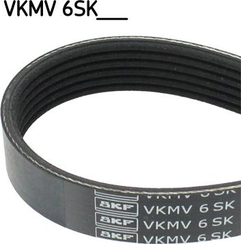 SKF VKMV 6SK989 - Cinghia Poly-V www.autoricambit.com