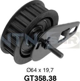 SNR GT358.38 - Rullo tenditore, Cinghia dentata www.autoricambit.com
