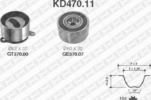 SNR KD470.11 - Kit cinghie dentate www.autoricambit.com