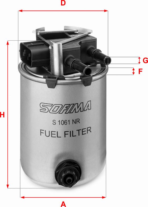 Sofima S 1061 NR - Filtro carburante www.autoricambit.com