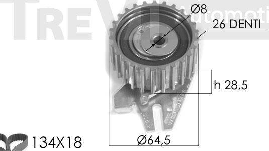 Trevi Automotive KD1127 - Kit cinghie dentate www.autoricambit.com