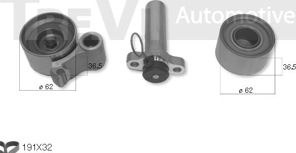 Trevi Automotive KD1341 - Kit cinghie dentate www.autoricambit.com