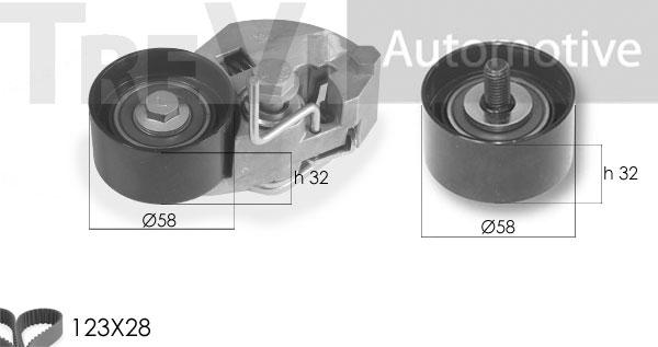 Trevi Automotive KD1316 - Kit cinghie dentate www.autoricambit.com