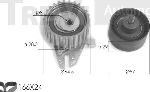 Trevi Automotive KD1250 - Kit cinghie dentate www.autoricambit.com