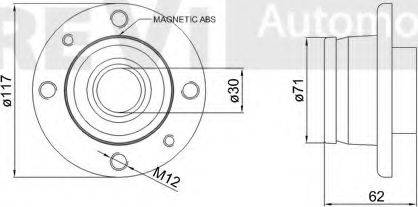 Trevi Automotive WB1634 - Kit cuscinetto ruota www.autoricambit.com