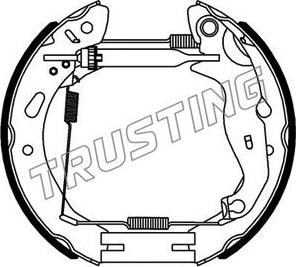 Trusting 6442 - Kit freno, freni a tamburo www.autoricambit.com