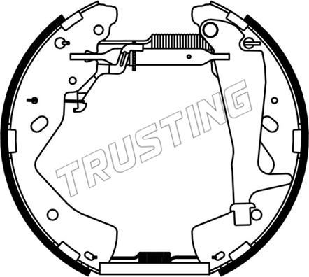 Trusting 6537 - Kit freno, freni a tamburo www.autoricambit.com
