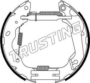 Trusting 6347 - Kit freno, freni a tamburo www.autoricambit.com